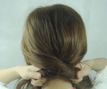 齊肩發盤發教程簡單好看