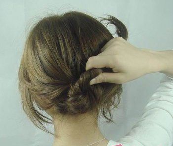 齊肩發盤發教程簡單好看